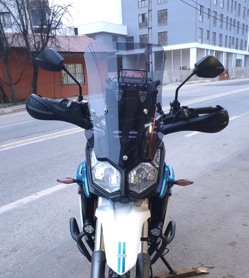 MOTOCAM Voge Rally 300 Ön Cam 2022-2026 Model 51cm Füme Renkli 4mm