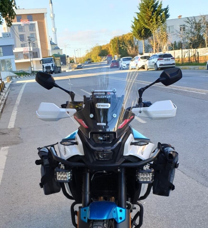 MOTOCAM CF Moto 450 MT Ön Cam 2023-2026 Model 41cm Şeffaf Renkli 4mm