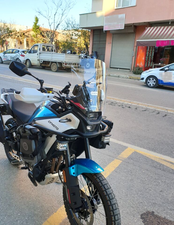 MOTOCAM CF Moto 450 MT Ön Cam 2023-2026 Model 41cm Şeffaf Renkli 4mm