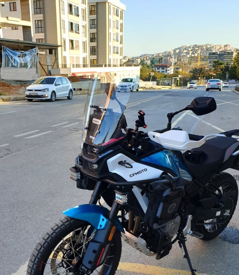 MOTOCAM CF Moto 450 MT Ön Cam 2023-2026 Model 41cm Şeffaf Renkli 4mm