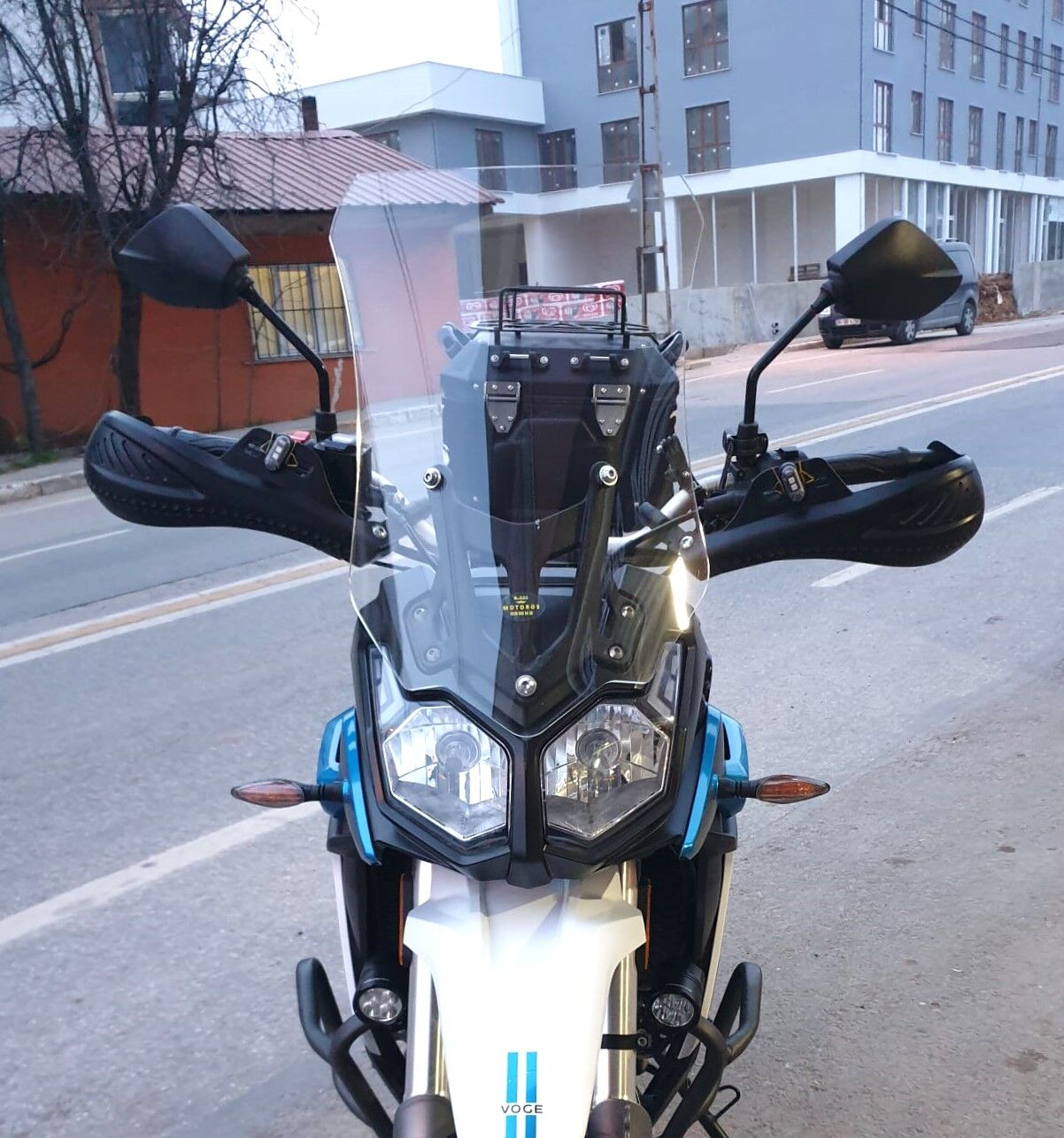 MOTOCAM Voge Rally 300 Ön Cam 2022-2026 Model 51cm Şeffaf Renkli 4mm