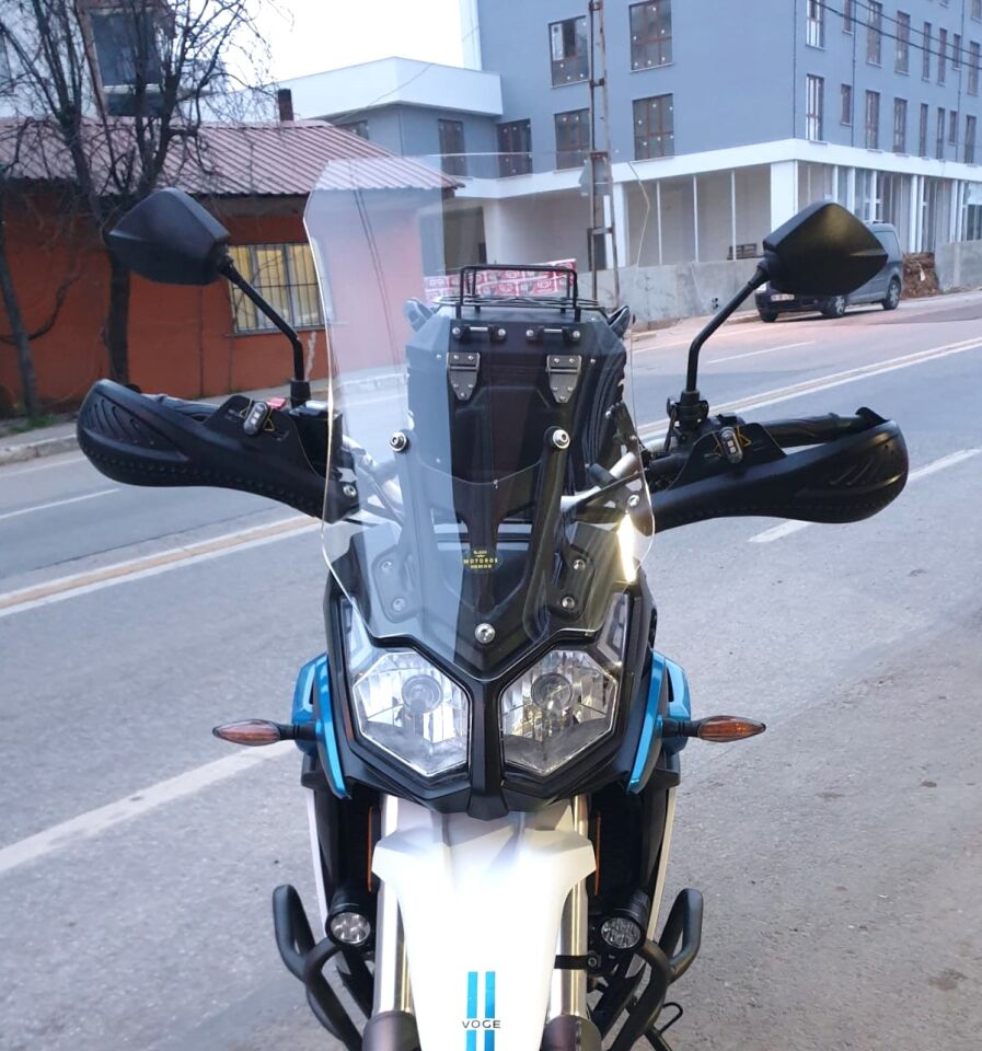 MOTOCAM Voge Rally 300 Ön Cam 2022-2026 Model 51cm Şeffaf Renkli 4mm