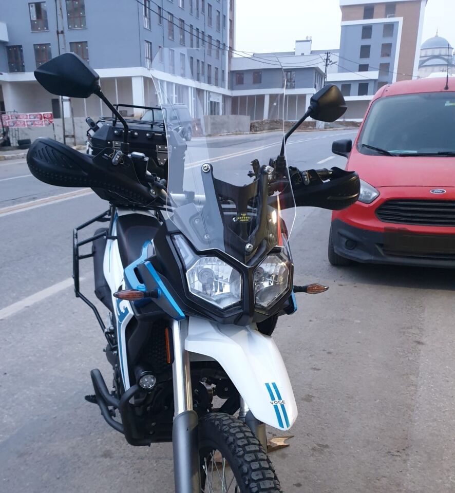 MOTOCAM Voge Rally 300 Ön Cam 2022-2026 Model 51cm Şeffaf Renkli 4mm