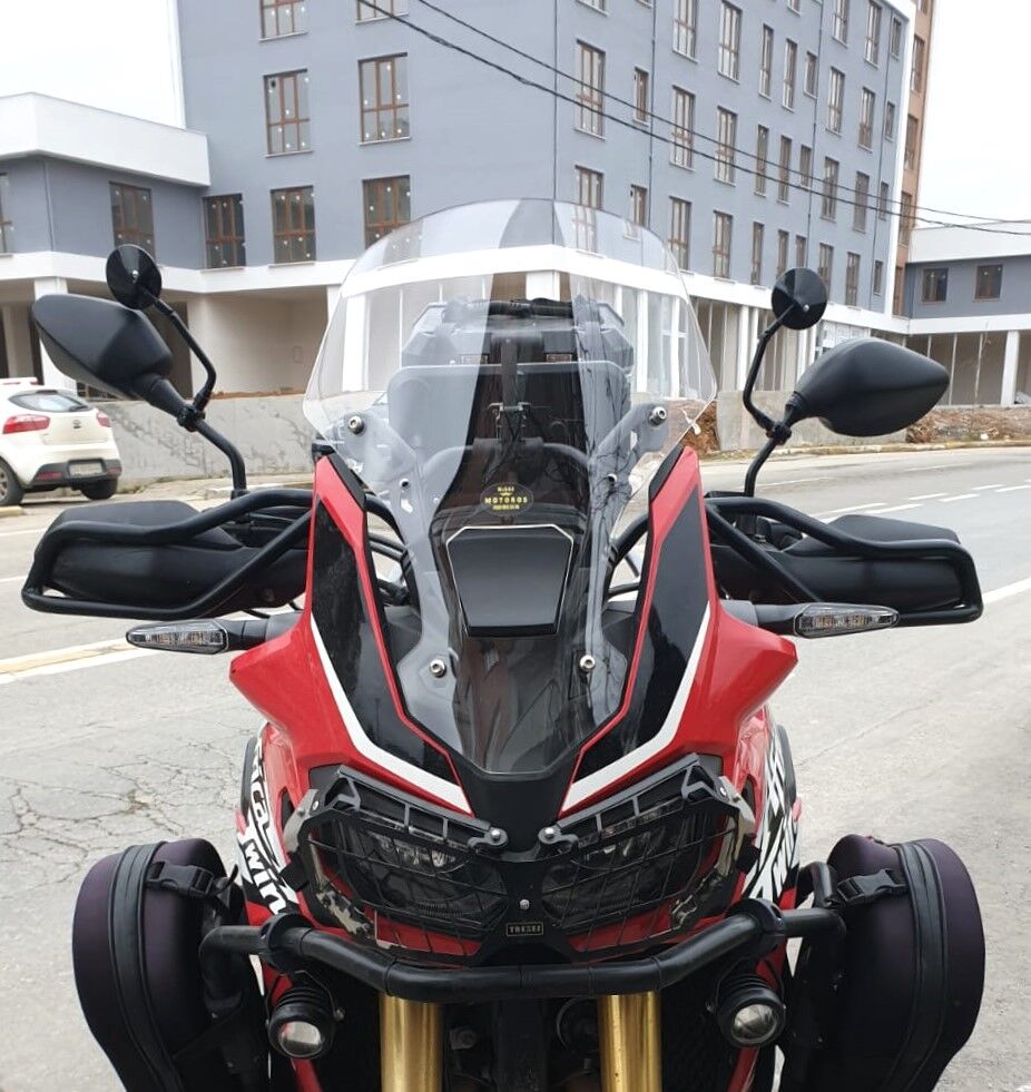 MOTOCAM Honda Africa Twin CRF 1000 Ön Cam 2016-2020 Model 45cm Şeffaf Renkli 4mm SPORTİF