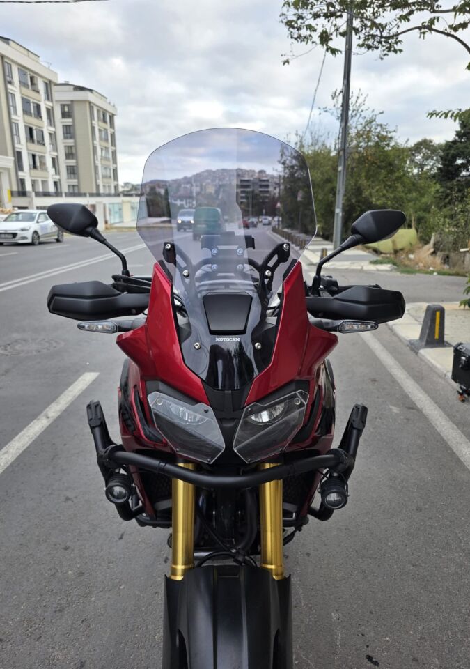 MOTOCAM Honda Africa Twin CRF 1000 Ön Cam 2016-2020 Model 55cm Füme Renkli 4mm UZUN