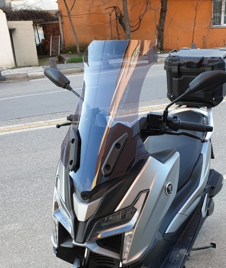 MOTOCAM Voge SR1 Ön Cam 2023-2026 Model 62cm Füme renk 4mm ORTA BOYLU