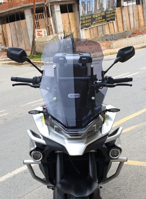 MOTOCAM CF Moto 800 MT Ön Cam 2019-2026-2026 Model 57cm Füme Renkli 4mm