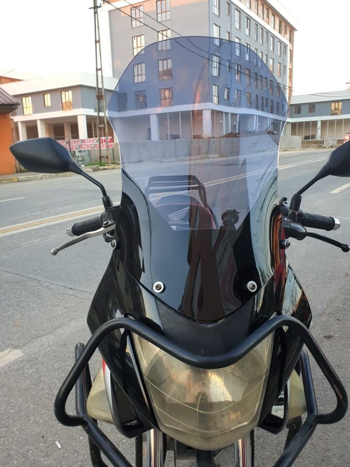 MOTOCAM Honda CBF 150 Ön Cam 2005-2017 Model 51cm Füme Renkli 4mm