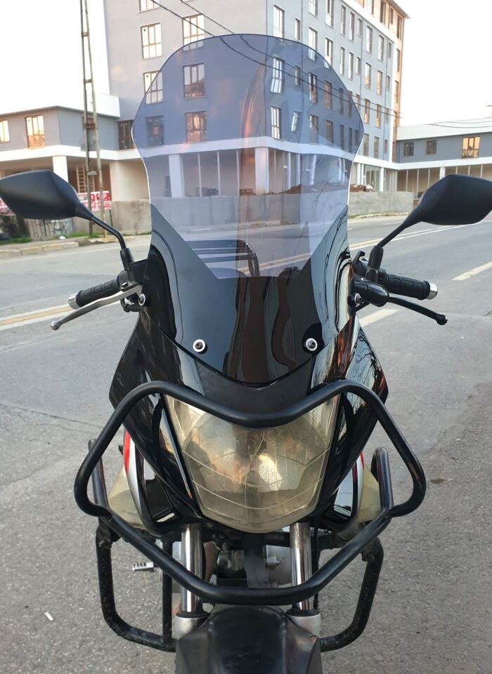 MOTOCAM Honda CBF 150 Ön Cam 2005-2017 Model 51cm Füme Renkli 4mm