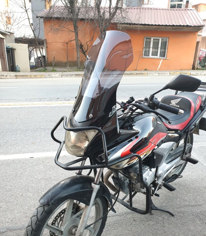 MOTOCAM Honda CBF 150 Ön Cam 2005-2017 Model 51cm Füme Renkli 4mm