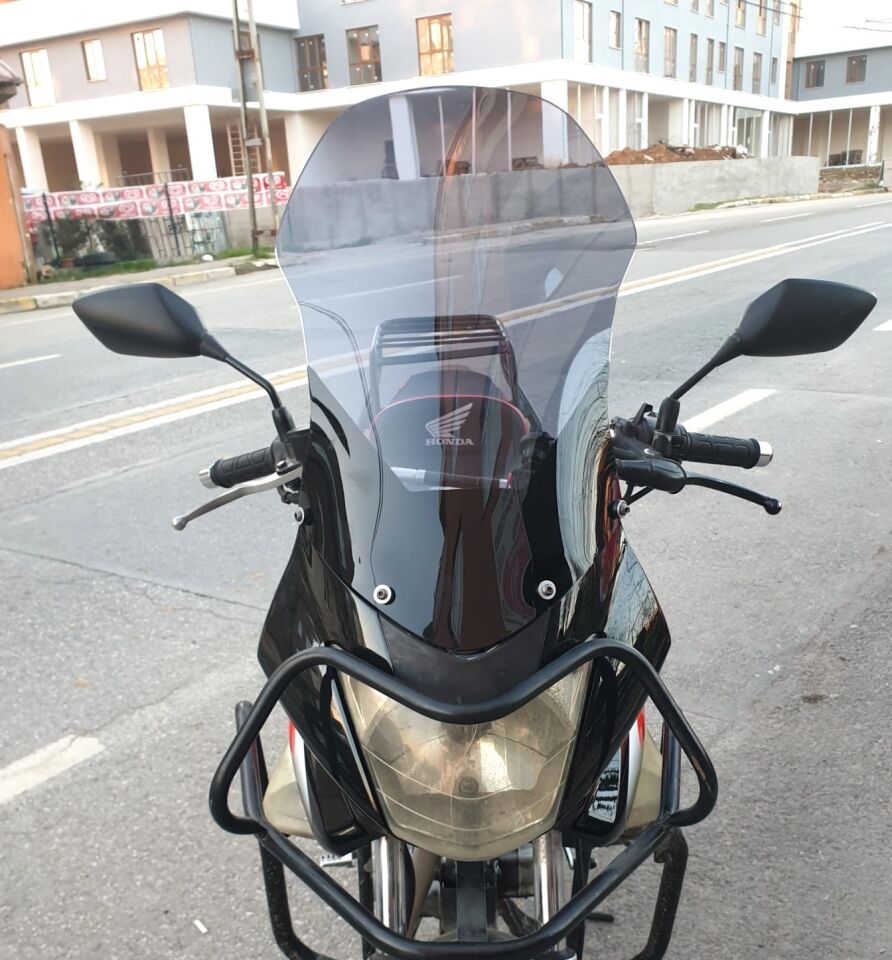 MOTOCAM Honda CBF 150 Ön Cam 2005-2017 Model 51cm Füme Renkli 4mm