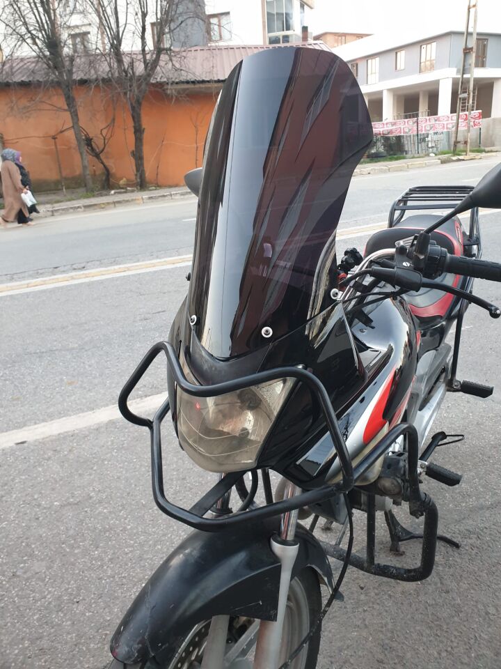 MOTOCAM Honda CBF 150 Ön Cam 2005-2017 Model 51cm Siyah Renkli 4mm