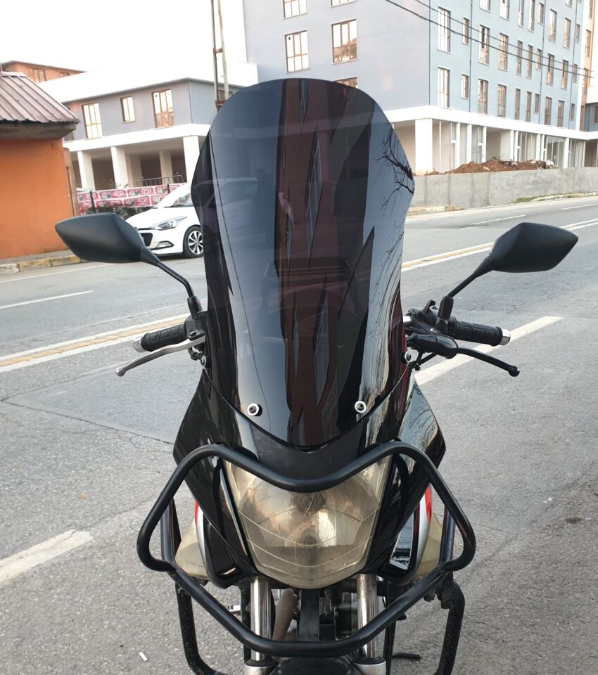 MOTOCAM Honda CBF 150 Ön Cam 2005-2017 Model 51cm Siyah Renkli 4mm