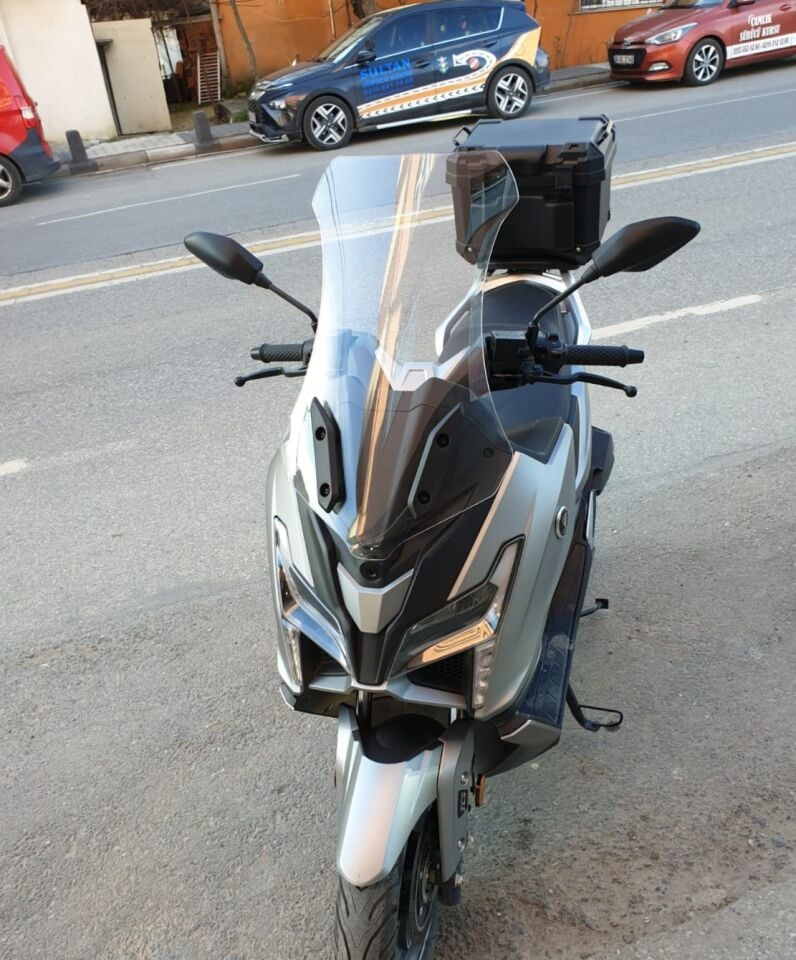 MOTOCAM Voge SR1 Ön Cam 2023-2026 Model 72cm Şeffaf Renkli 4mm UZUN