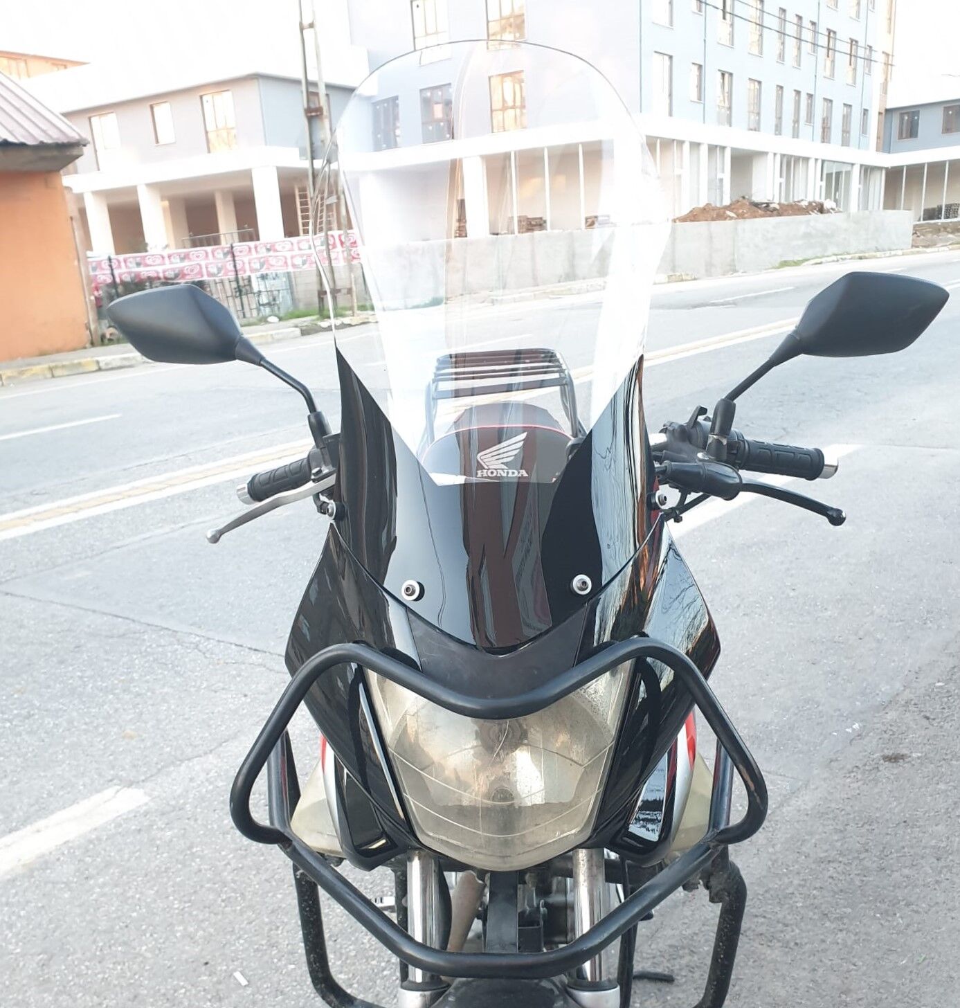 MOTOCAM Honda CBF 150 Ön Cam 2005-2017 Model 51cm Şeffaf Renkli 4mm