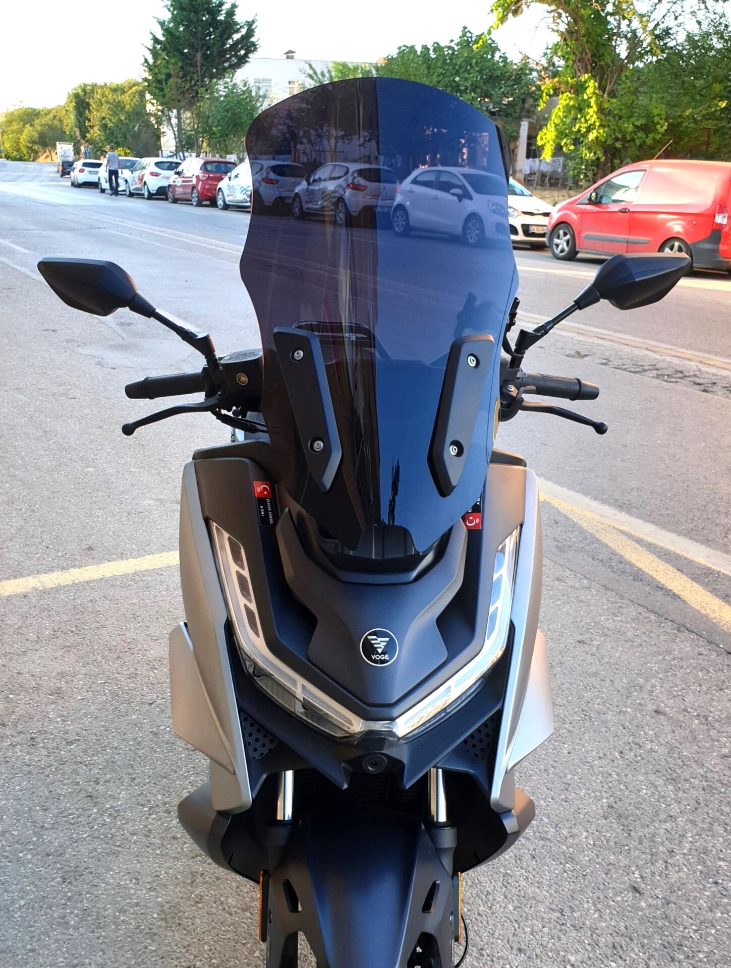 MOTOCAM Voge SR3 Ön Cam 2023-2026 Model 63cm Siyah Renkli 4mm