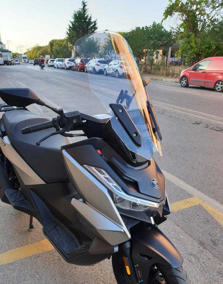 MOTOCAM Voge SR3 Ön Cam 2023-2026 Model 63cm Şeffaf Renkli 4mm