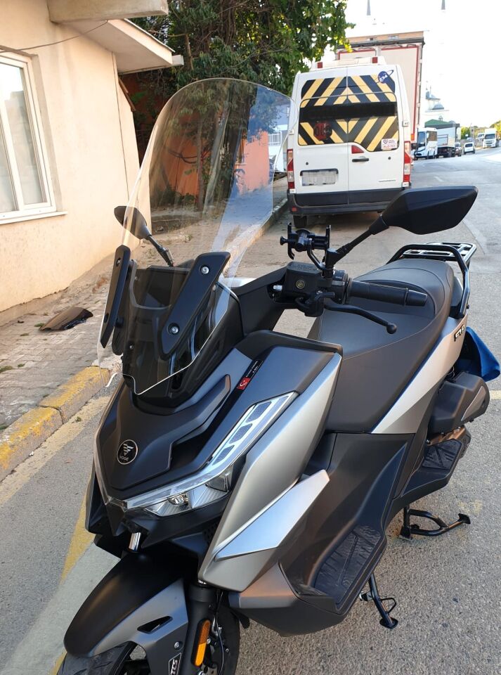 MOTOCAM Voge SR3 Ön Cam 2023-2026 Model 63cm Şeffaf Renkli 4mm