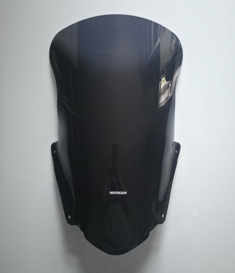 MOTOCAM Suzuki Burgman AN 400 Ön Cam 2017-2026 Model 66cm Siyah Renkli 4mm UZUN CAM