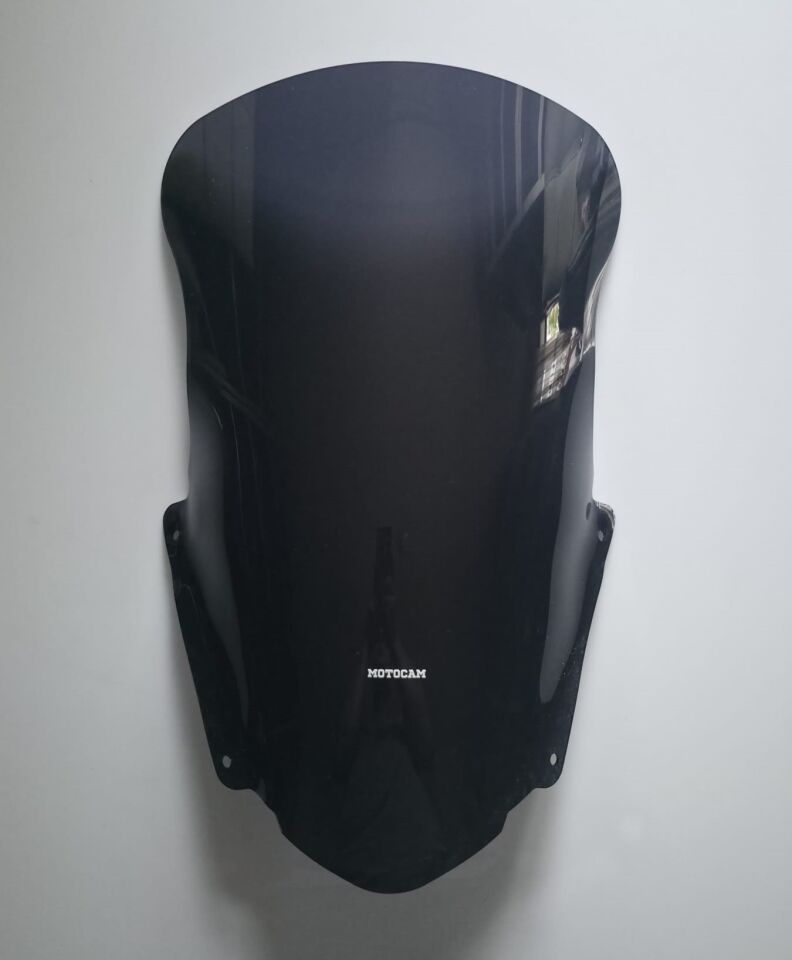 MOTOCAM Suzuki Burgman AN 400 Ön Cam 2017-2026 Model 66cm Siyah Renkli 4mm UZUN CAM