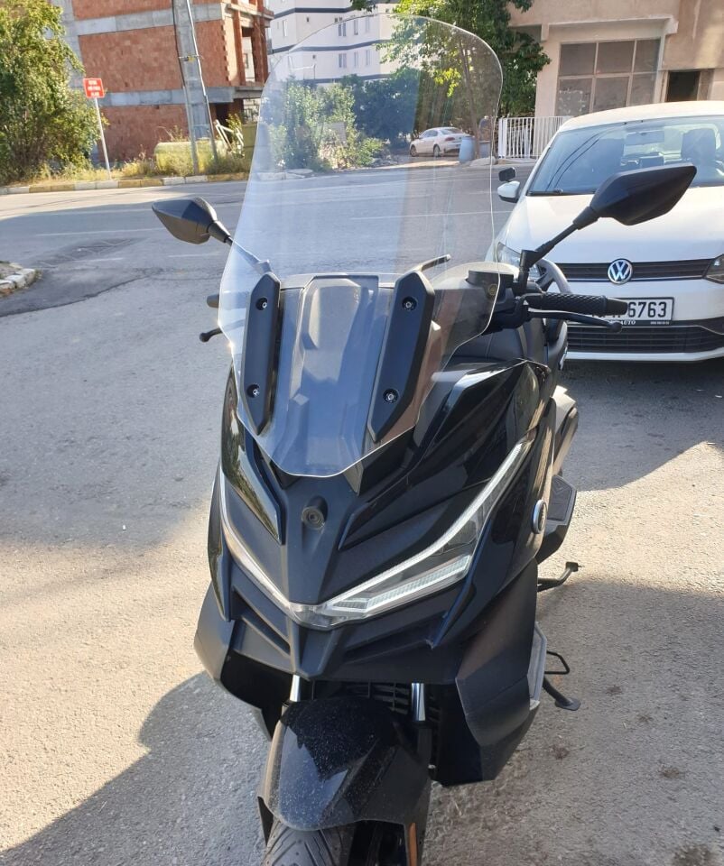 MOTOCAM Voge SR4 Ön Cam 2022-2026 Model 70cm Şeffaf Renkli 4mm UZUN