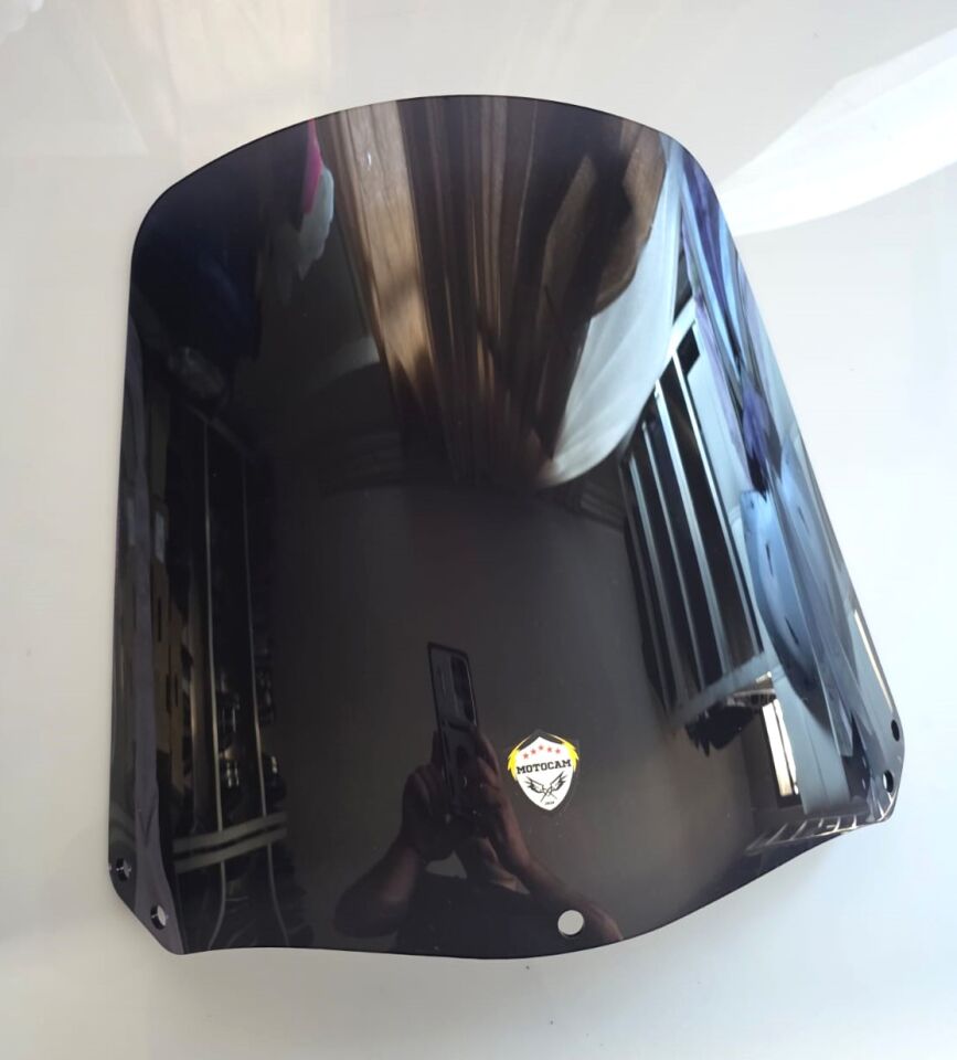 MOTOCAM Honda FES 250 Foresight Ön Cam 1997-2007 Model 41cm Siyah Renkli 4mm