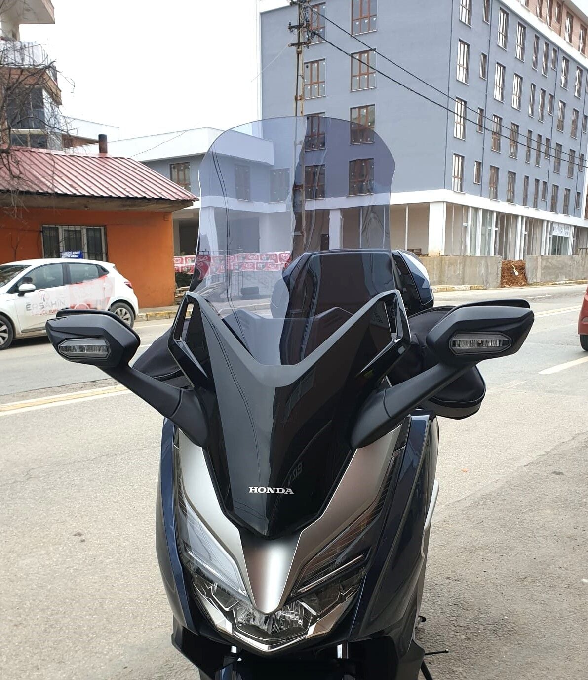 MOTOCAM Honda Forza 250 Ön Cam 2018-2020 Model 58cm Füme Renkli 4mm