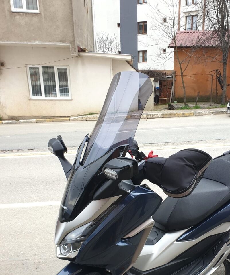 MOTOCAM Honda Forza 250 Ön Cam 2018-2020 Model 58cm Füme Renkli 4mm