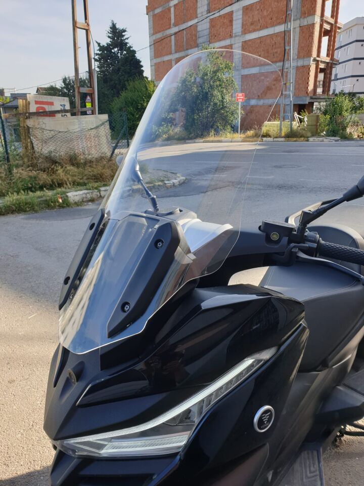 MOTOCAM Voge SR4 Ön Cam 2022-2026 Model 78cm Şeffaf Renkli 4mm UZUN