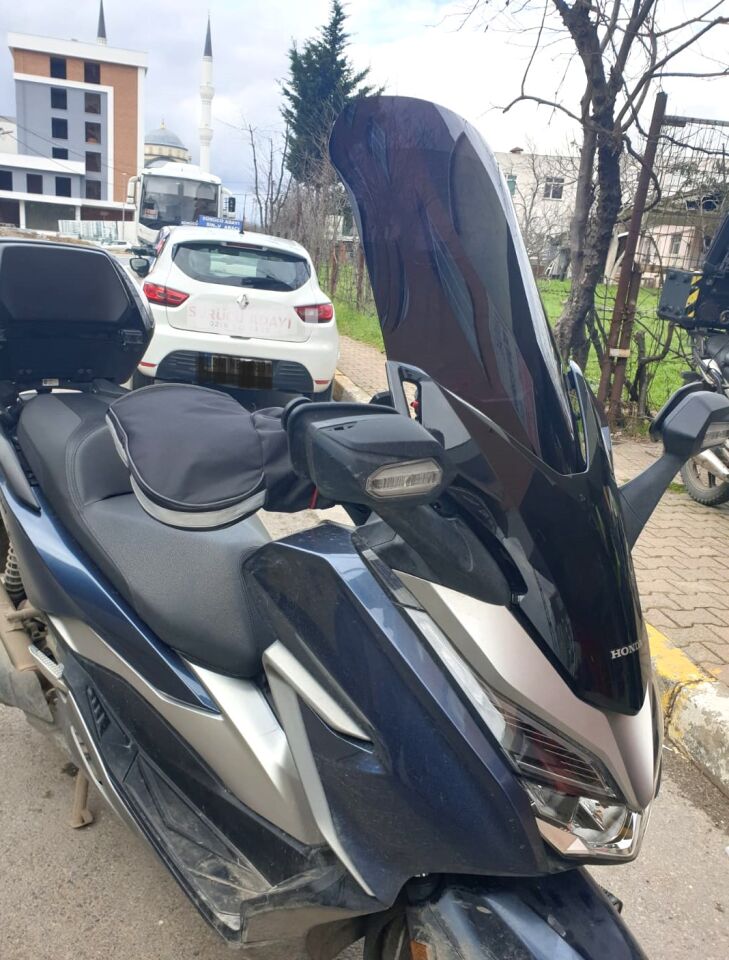 MOTOCAM Honda Forza 250 Ön Cam 2018-2020 Model 58cm Siyah Renkli 4mm