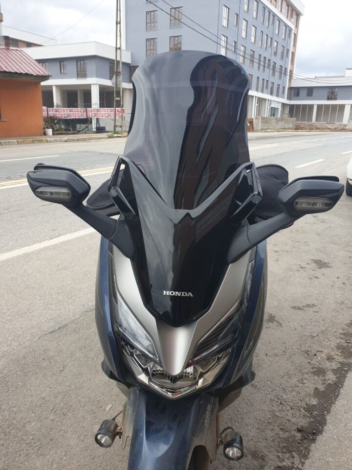 MOTOCAM Honda Forza 250 Ön Cam 2018-2020 Model 58cm Siyah Renkli 4mm