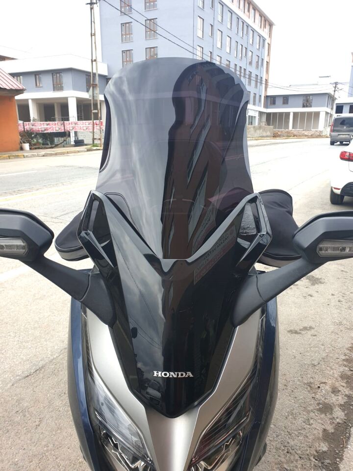 MOTOCAM Honda Forza 250 Ön Cam 2018-2020 Model 58cm Siyah Renkli 4mm