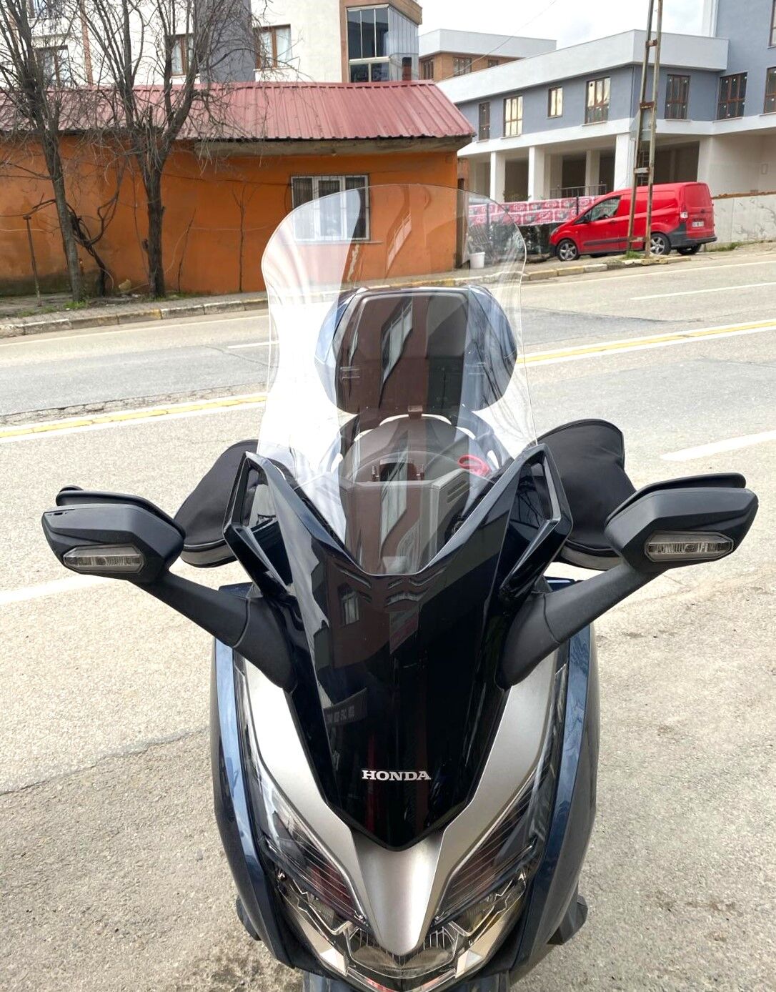 MOTOCAM Honda Forza 250 Ön Cam 2018-2020 Model 58cm Şeffaf Renkli 4mm