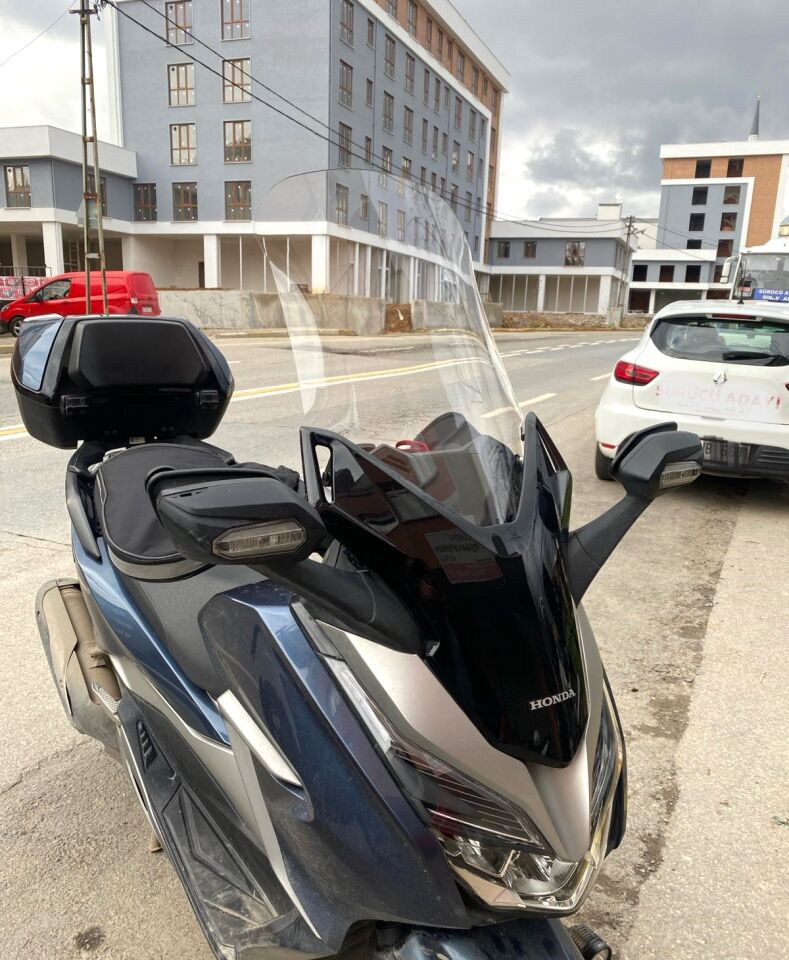 MOTOCAM Honda Forza 250 Ön Cam 2018-2020 Model 58cm Şeffaf Renkli 4mm