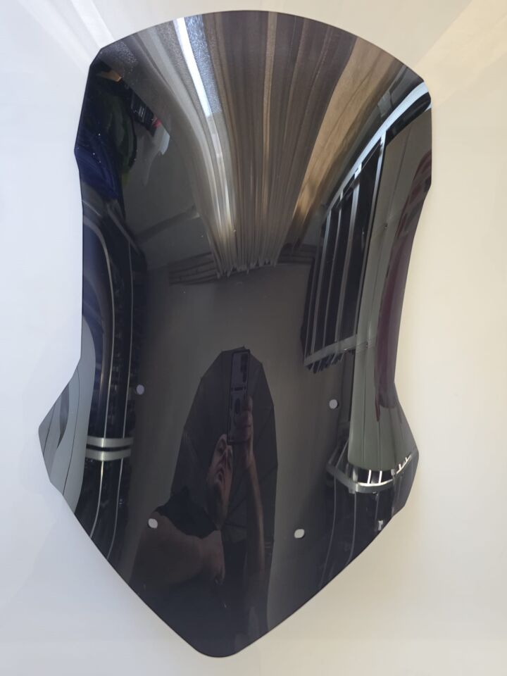 MOTOCAM Volta Apec Apx5 Ön Cam 2023-2026 Model 57cm Siyah Renkli 4mm SPORTİF