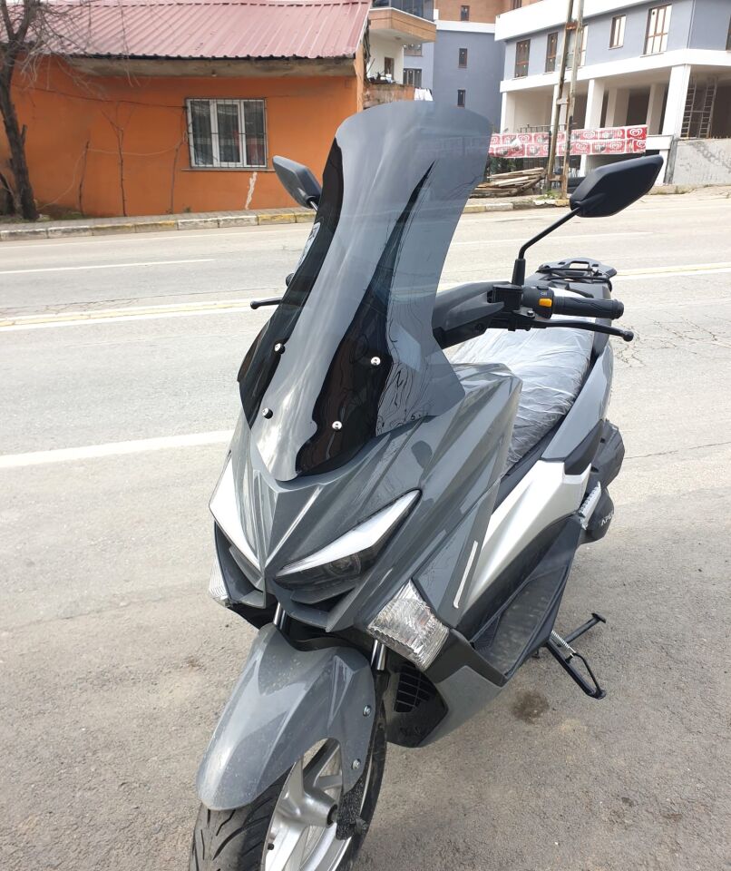 MOTOCAM Volta Apec Apx5 Ön Cam 2023-2026 Model 68cm Siyah Renkli 4mm ORTA BOYLU