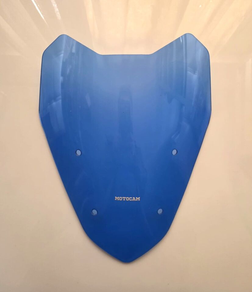 MOTOCAM Arora Max T Ön Cam 2022-2026 Model 40cm Mavi Renkli 4mm SPORTİF