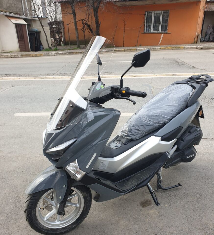 MOTOCAM Volta Apec Apx5 Ön Cam 2023-2026 Model 68cm Şeffaf Renkli 4mm ORTA BOYLU