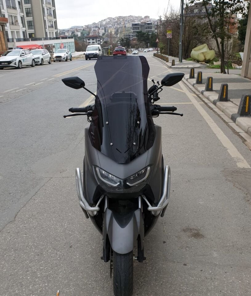 MOTOCAM Falcon Cmax 155 Ön Cam 2023-2026 Model 75cm Siyah Renkli 4mm UZUN