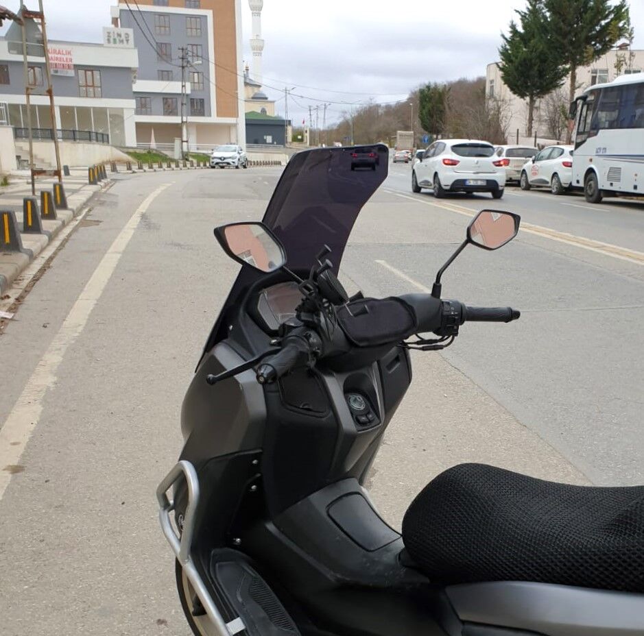 MOTOCAM Falcon Cmax 155 Ön Cam 2023-2026 Model 75cm Siyah Renkli 4mm UZUN