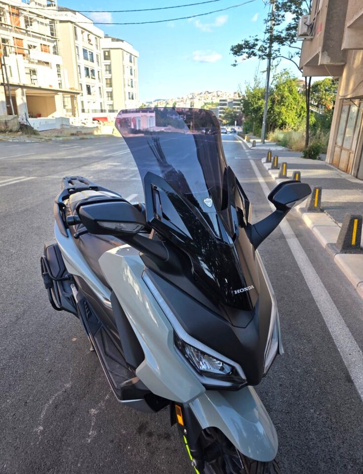 MOTOCAM Honda Forza 250 Ön Cam 2021-2026 Model 60cm Siyah Renkli 4mm UZUN CAM