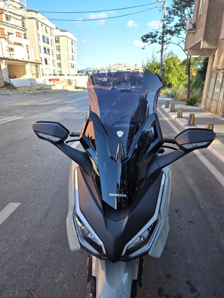 MOTOCAM Honda Forza 250 Ön Cam 2021-2026 Model 60cm Siyah Renkli 4mm UZUN CAM