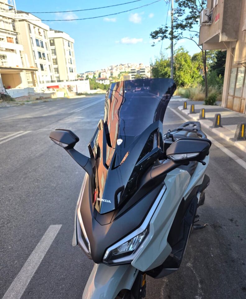 MOTOCAM Honda Forza 250 Ön Cam 2021-2026 Model 60cm Siyah Renkli 4mm UZUN CAM