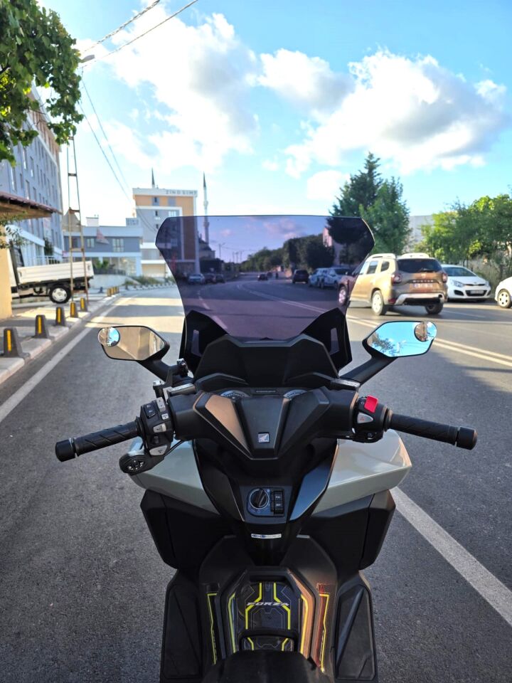 MOTOCAM Honda Forza 250 Ön Cam 2021-2026 Model 60cm Siyah Renkli 4mm UZUN CAM