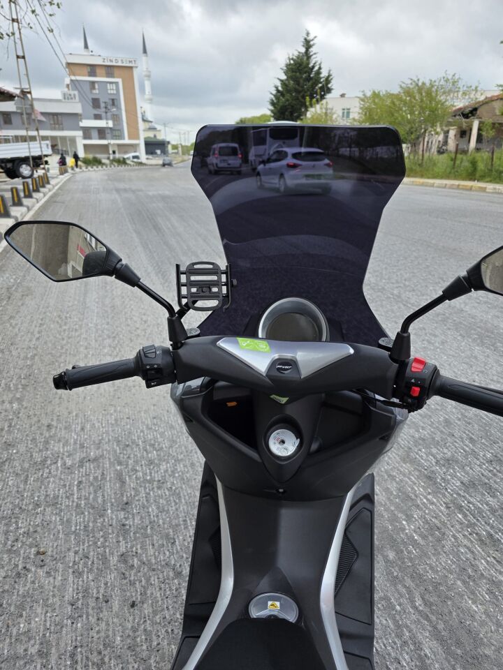 MOTOCAM Volta Apec Apx5 Ön Cam 2023-2026 Model 78cm Siyah Renkli 4mm UZUN