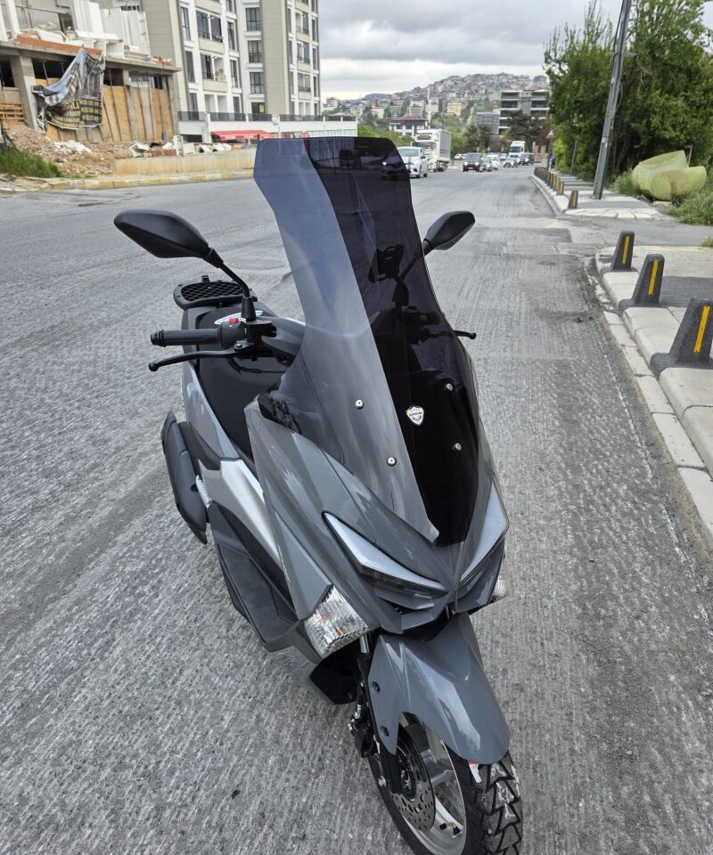 MOTOCAM Volta Apec Apx5 Ön Cam 2023-2026 Model 78cm Siyah Renkli 4mm UZUN