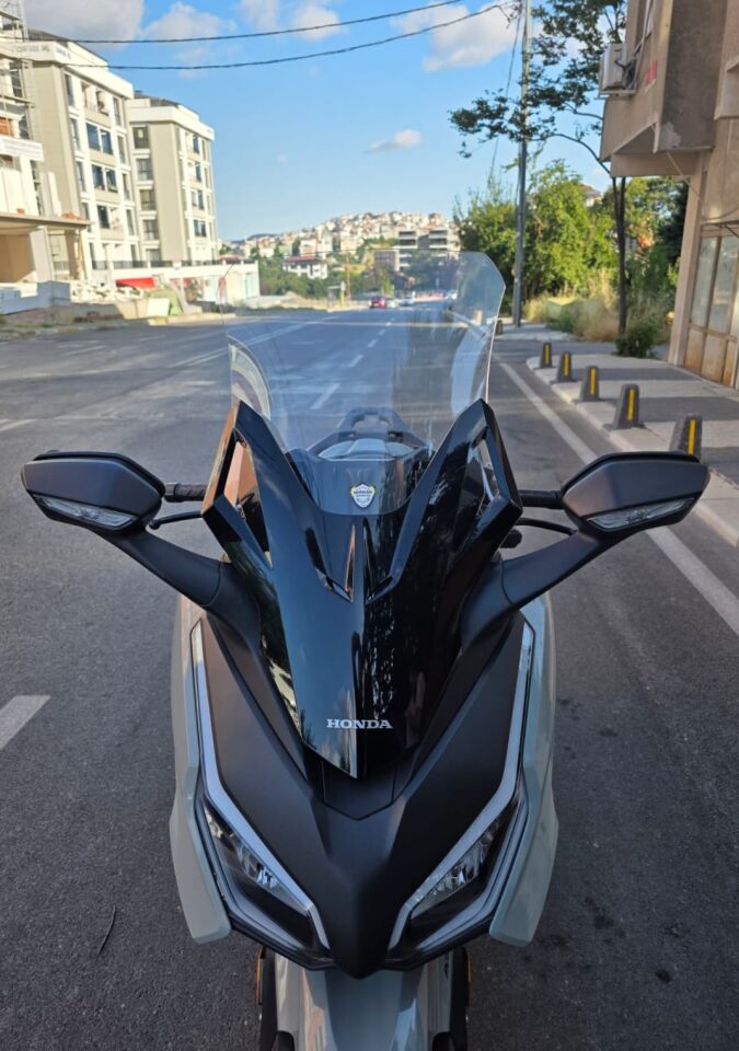 MOTOCAM Honda Forza 250 Ön Cam 2021-2026 Model 60cm Şeffaf Renkli 4mm UZUN CAM