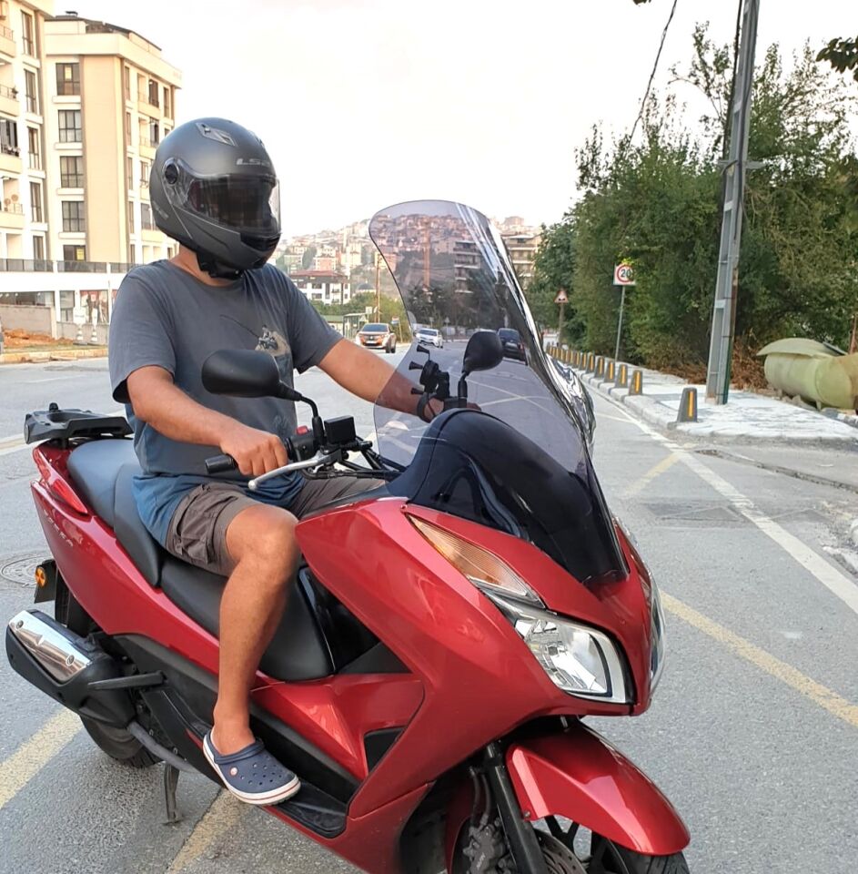 MOTOCAM Honda Forza 300 Ön Cam 2014-2017 Elcikli 78cm Füme Renkli 4mm UZUN