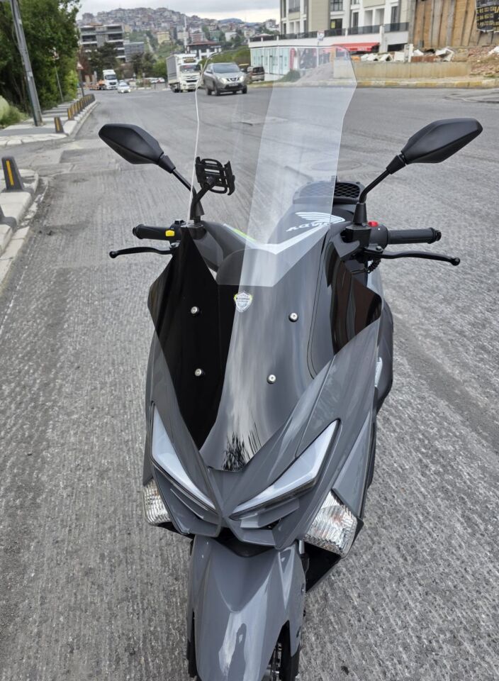 MOTOCAM Volta Apec Apx5 Ön Cam 2023-2026 Model 78cm Şeffaf Renkli 4mm UZUN