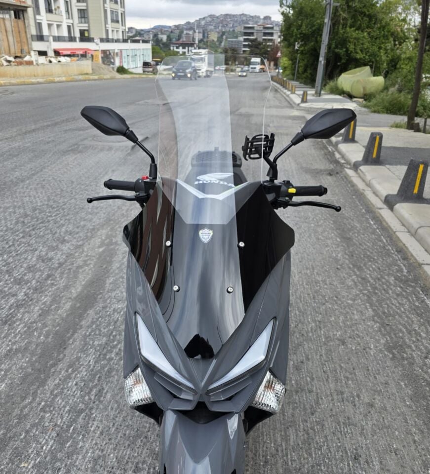 MOTOCAM Volta Apec Apx5 Ön Cam 2023-2026 Model 78cm Şeffaf Renkli 4mm UZUN